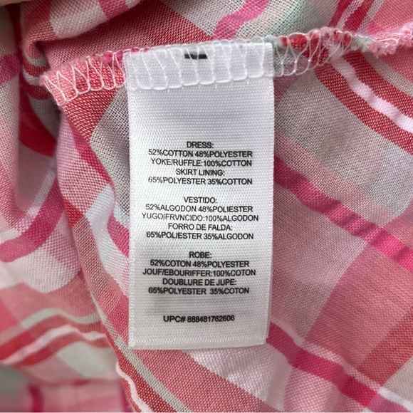 •Youngland• Tiered Plaid Watermelon Dress - Size 2T - Picture 9 of 9